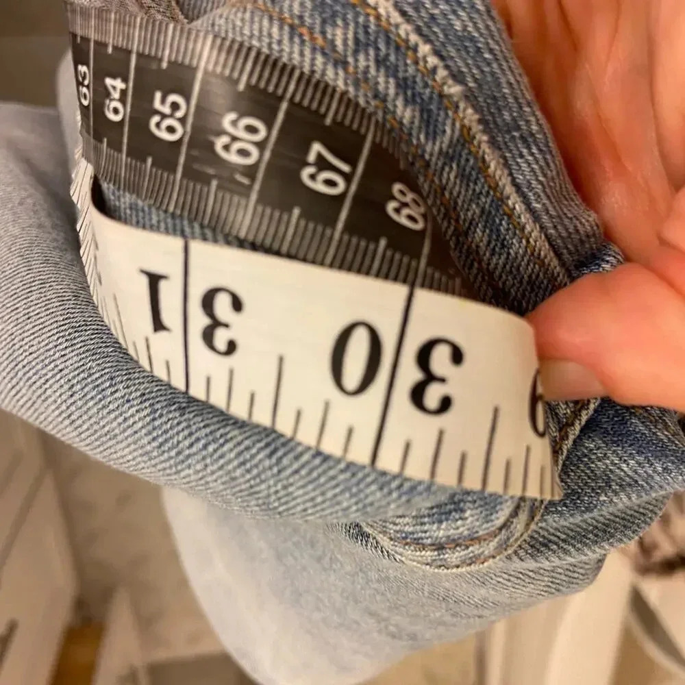AGOLDE Lettuce Waist Wide Leg Jeans Revival Light Wash Size 30 - Picture 11 of 11